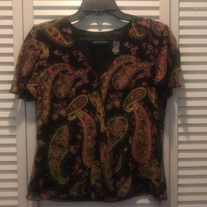Dana Buchman Paisley Blouse